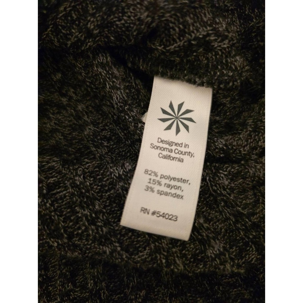 Athleta Gray Ribbed Turtleneck Sweater Thumb Holes Size XXS - Picture 5 of 10